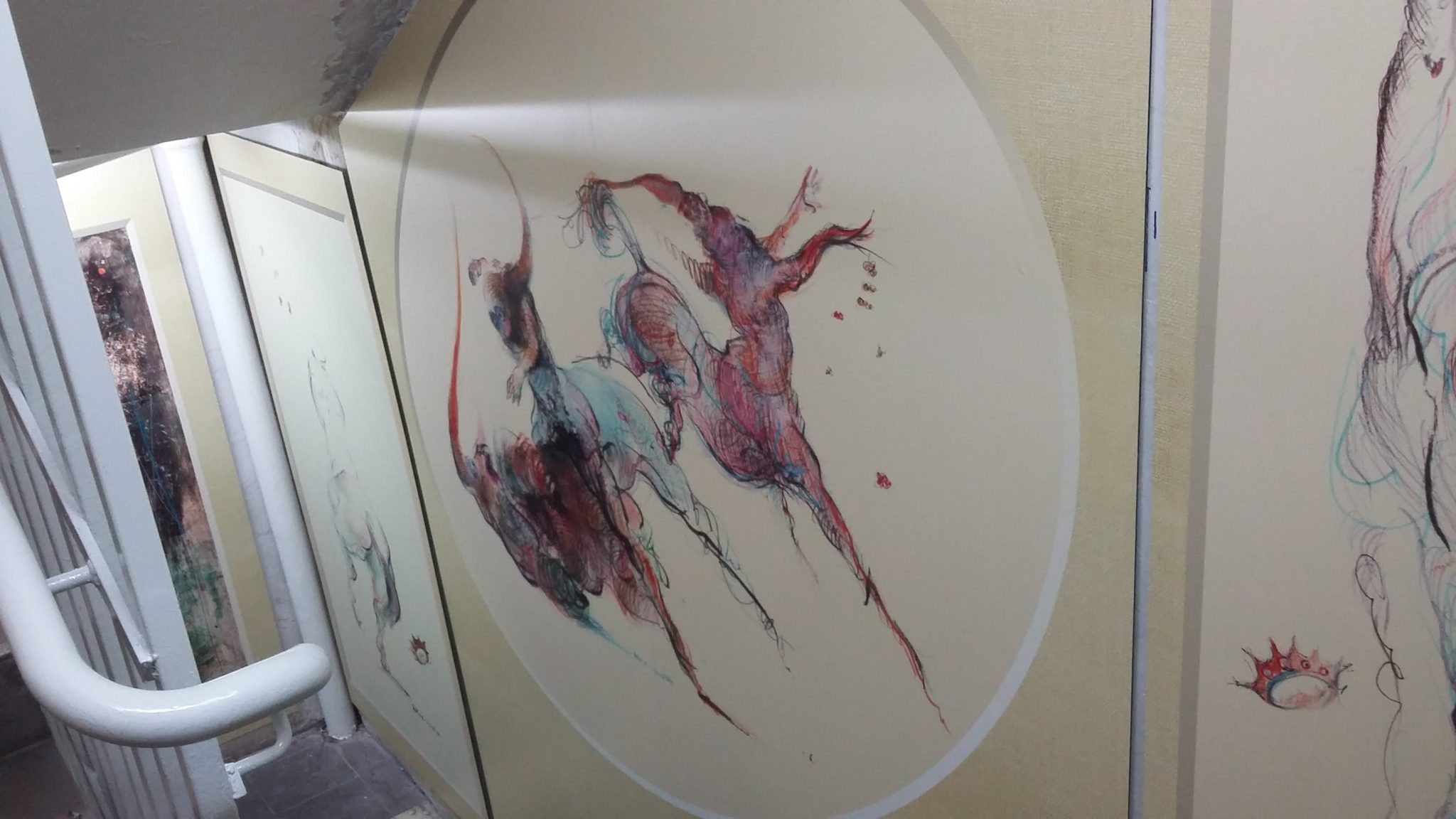 dessin mur parking
