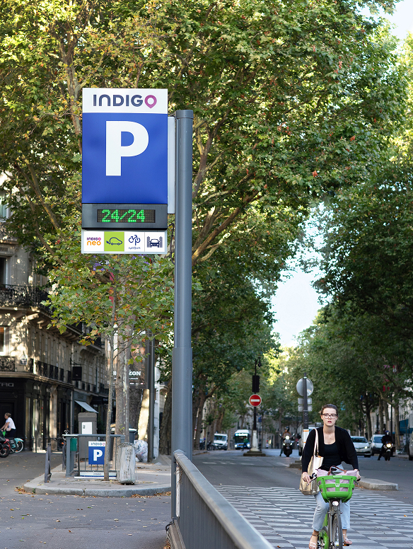 Entrée parking INDIGO