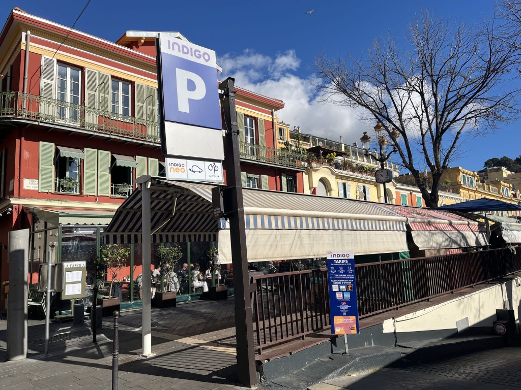 Entrée parking INDIGO Nice